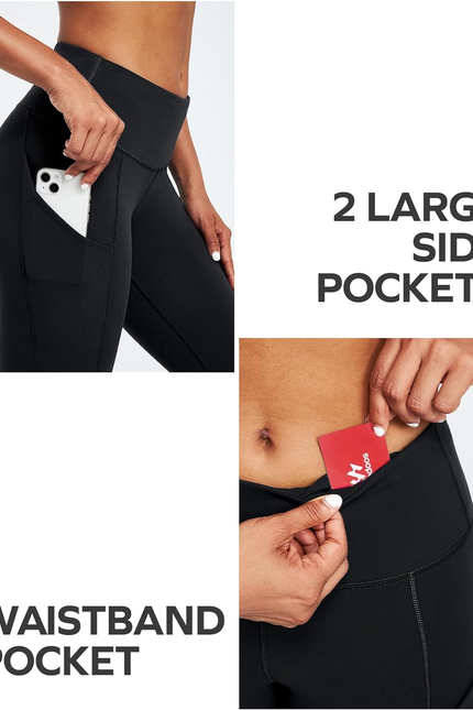 Ewedoos Leggings with Pockets for Women High Waisted Athletic Workout Compressio