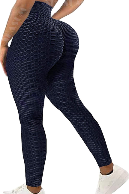 SEASUM Women High Waisted Workout Yoga Pants Butt Lifting Scrunch Booty Leggings