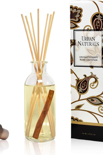 Crisp White Linen Reed Diffuser Gift Set | with Citrus, Ozone, Ylang-Ylang, Lili