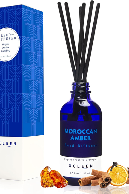 Reed Diffusers Set, 3.7 Oz Scent Diffuser, 6 Reed Diffuser Sticks, Home Fragranc