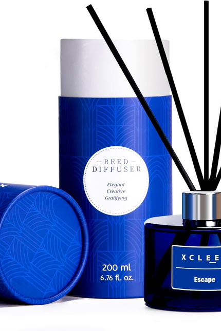 Reed Diffusers Set, 3.7 Oz Scent Diffuser, 6 Reed Diffuser Sticks, Home Fragranc