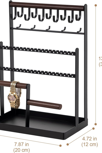 Jewelry Organizer Stand Necklace Organizer Earring Holder, 6 Tier Jewelry Stand 