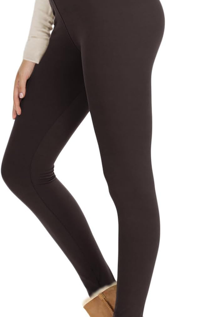 Nexiepoch Fleece Lined Leggings Women - High Waisted Winter Yoga Pants Tummy Con