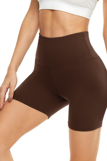 5” Biker Shorts for Women - High Waist Tummy Control Stretch Spandex Workout Yog