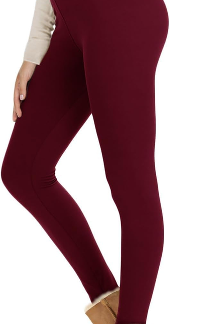 Nexiepoch Fleece Lined Leggings Women - High Waisted Winter Yoga Pants Tummy Con