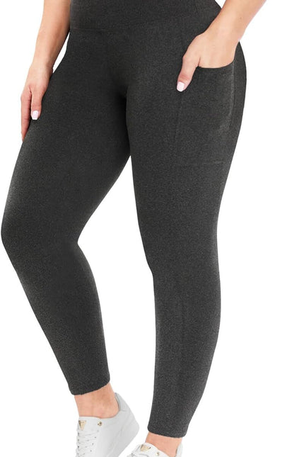 Women's Plus Size High Waisted Leggings: Soft, Tummy Control (Sizes L-6XL)