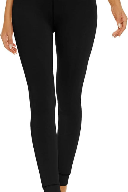 AHLW Winter Warm Fleece Lined Leggings for Women - High Waisted Thick Thermal Le