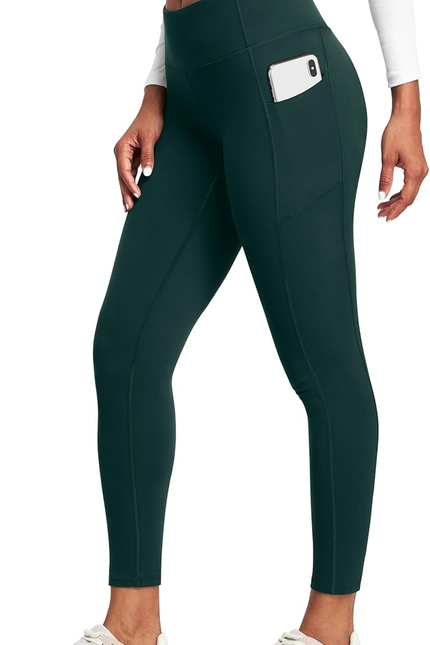Heathyoga Leggings with Pockets for Women Tummy Control High Waisted Yoga Pants 