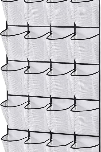 35 Large Pockets over the Door Shoe Organizer Sturdy Oxford Fabric Hanging Shoe 