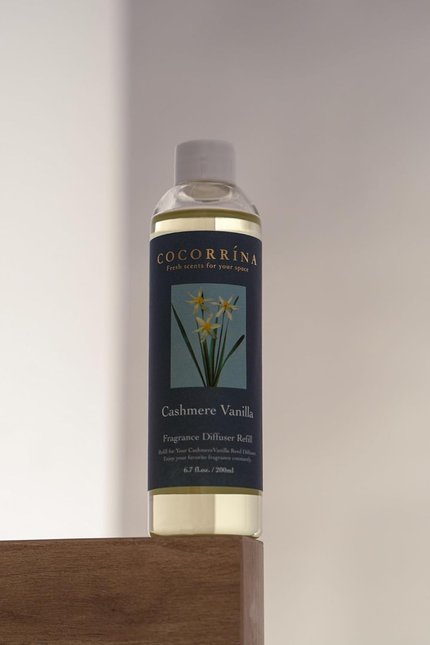Reed Diffuser Refill - Cashmere Vanilla 6.7 Oz. Scented Oil for Reed Diffuser Ho