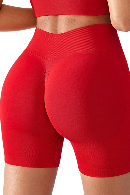 Seamless Impact Compression Scrunch Butt Lifting Shorts for Women V Back 5" Inse
