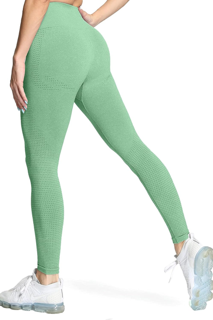 Aoxjox Women'S High Waist Workout Gym Vital Seamless Leggings Yoga Pants
