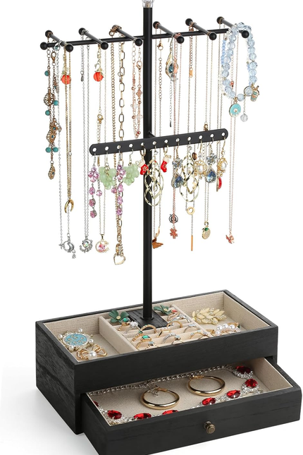 Jewelry Tree Stand Organizer 3In1 Necklace Organizer Display Bracelet Earrings a