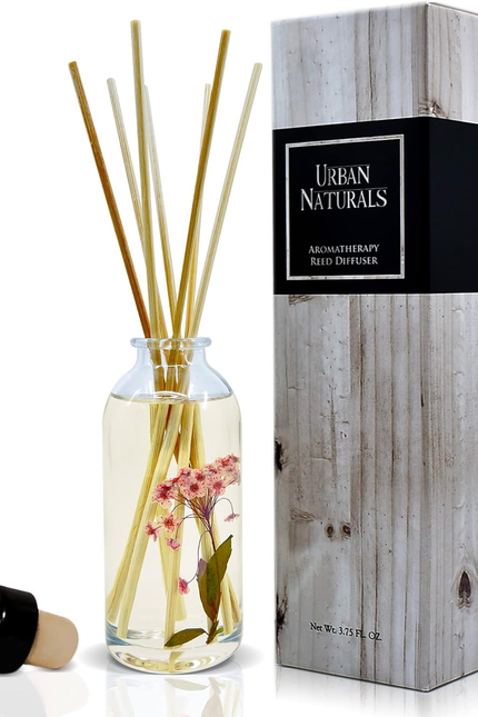 Crisp White Linen Reed Diffuser Gift Set | with Citrus, Ozone, Ylang-Ylang, Lili