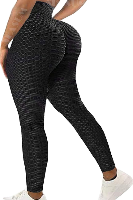 SEASUM Women High Waisted Workout Yoga Pants Butt Lifting Scrunch Booty Leggings