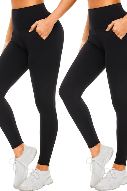 High Waisted Leggings for Women – Soft Tummy Control Yoga Pants Workout Athletic