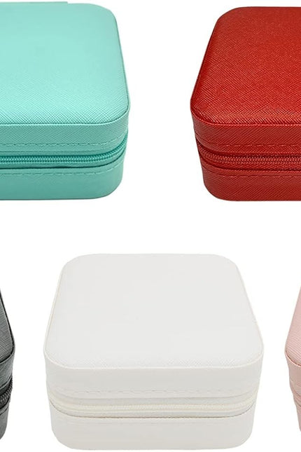 Plush Velvet Travel Jewelry Case Organizer, Small Travel Jewelry Box,Portable Je