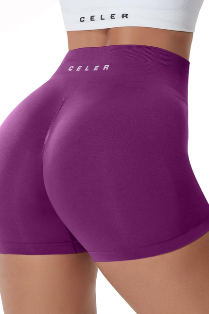 Womens Workout Shorts Seamless Scrunch Butt Gym Shorts High Waisted Yoga Athleti