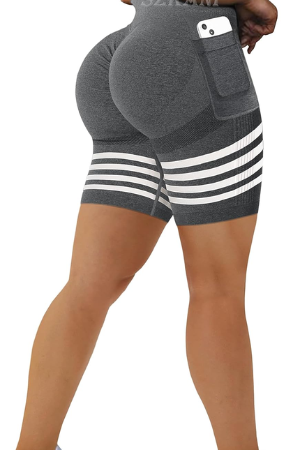Scrunch Butt Lifting Seamless Shorts for Women High Waist Tummy Control Workout 