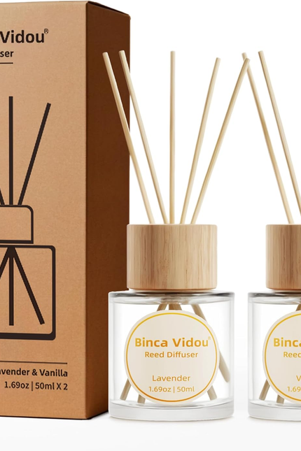 Reed Diffuser Set Lavender & Linen Natural Scent Theme Oil Diffusers with Sticks