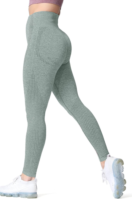 Aoxjox Women'S High Waist Workout Gym Vital Seamless Leggings Yoga Pants