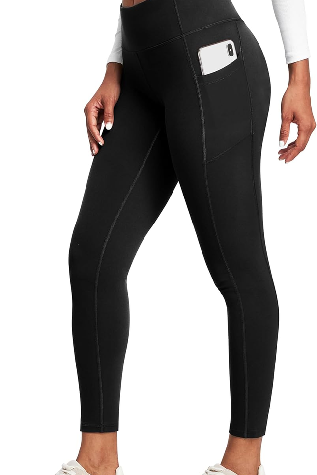 Heathyoga Leggings with Pockets for Women Tummy Control High Waisted Yoga Pants 