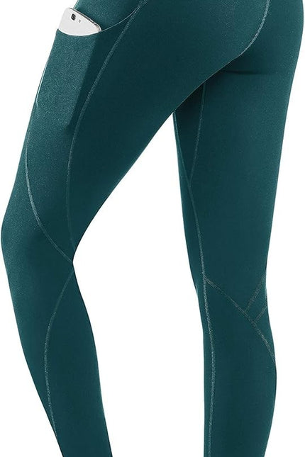 Lingswallow High Waist Yoga Pants - Yoga Pants with Pockets Tummy Control, 4 Way