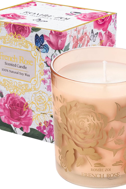 Scented Candle - Eucalyptus & Mint - 6Oz Aromatherapy Soy Wax Jar Candle for Hom