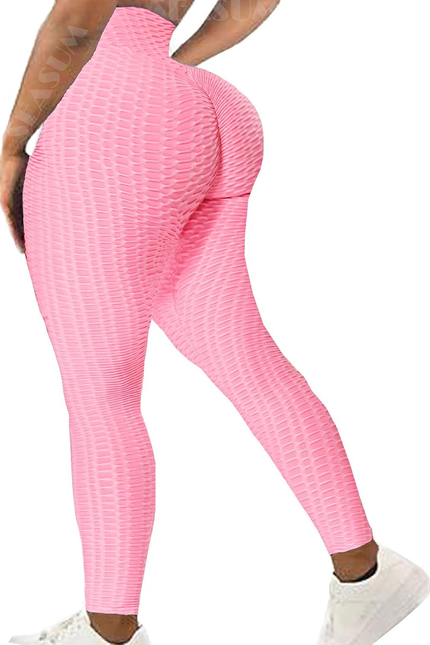 SEASUM Women High Waisted Workout Yoga Pants Butt Lifting Scrunch Booty Leggings