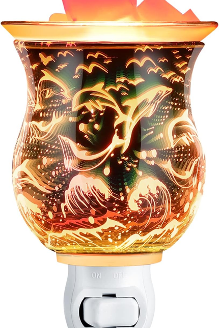 White Metal Plug in Wax Warmer Tree Pattern Wall Warmer for Scented Wax with Rem