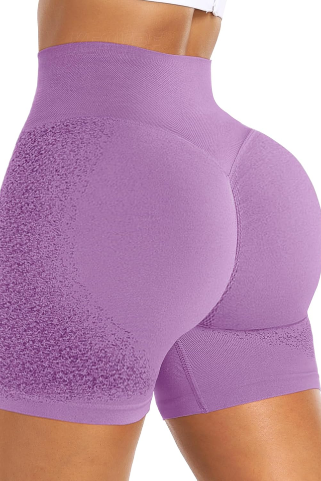 Women's Seamless Scrunch Butt Lifting Biker Shorts: High-Waist Workout & Yoga