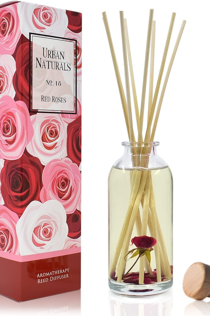 Crisp White Linen Reed Diffuser Gift Set | with Citrus, Ozone, Ylang-Ylang, Lili