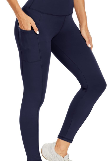 High Waisted Leggings for Women - Black Tummy Control Compression Soft Yoga Pant