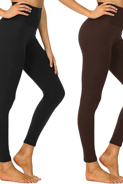 High Waisted Leggings for Women - Black Tummy Control Compression Soft Yoga Pant