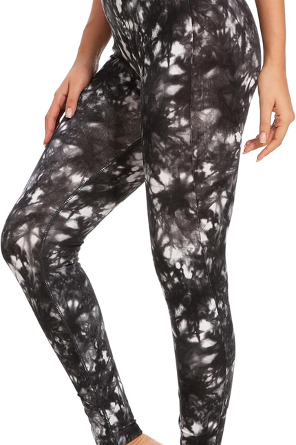 DINNAPE Fleece Lined Leggings Women - Soft Warm Thick High Waisted Tummy Control