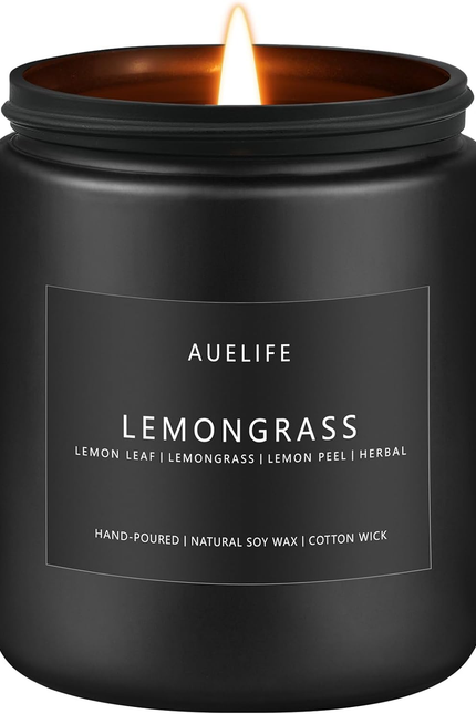 Lemon Lavender Candle | Scented Candles for Home, Aromatherapy Gifts - Soy Candl