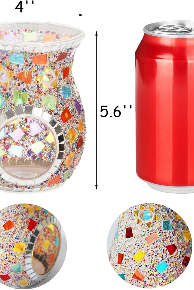 2 Pack Essential Oil Burner, Fragrance Oil Warmer, Decorative Tealight Candle Ho