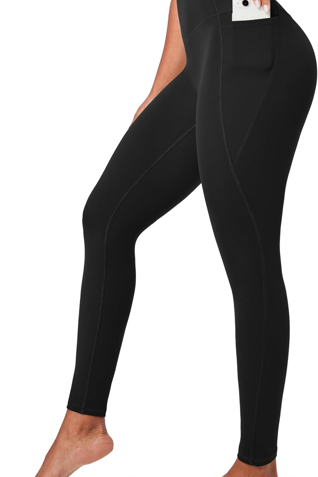 Ewedoos Compression Leggings with Pockets for Women Tummy Control Leggings No Fr