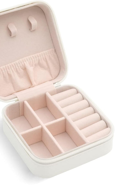 Plush Velvet Travel Jewelry Case Organizer, Small Travel Jewelry Box,Portable Je