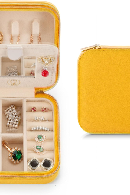 Plush Velvet Travel Jewelry Case, Travel Jewelry Organizer, Jewelry Travel Case,