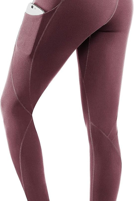 Lingswallow High Waist Yoga Pants - Yoga Pants with Pockets Tummy Control, 4 Way