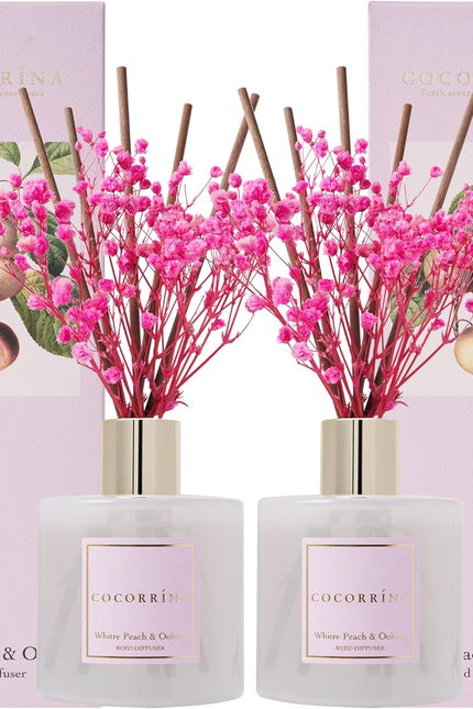 Clean Linen Scented Reed Diffuser Oil with 8 Sticks Fragrance for Bedroom, Bathr