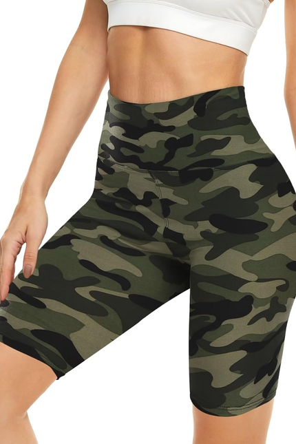 5” Biker Shorts for Women - High Waist Tummy Control Stretch Spandex Workout Yog