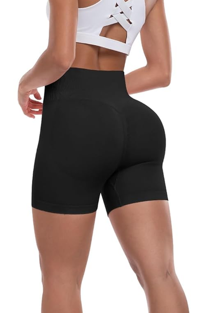 Workout Gym Shorts Women, High Waisted Seamless Butt Lifting Scrunch Butt Sports