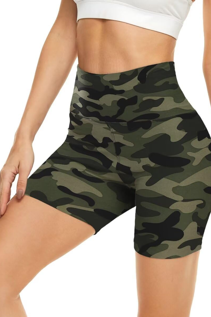 5” Biker Shorts for Women - High Waist Tummy Control Stretch Spandex Workout Yog