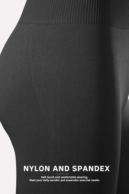 Workout Sets for Women 2 Piece High Waisted Seamless Leggings with Padded Stretc
