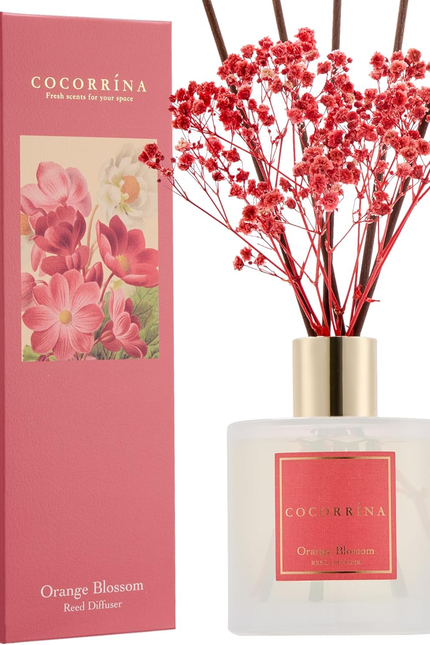 Clean Linen Scented Reed Diffuser Oil with 8 Sticks Fragrance for Bedroom, Bathr