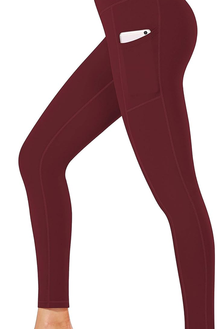 Fengbay High Waist Yoga Pants, Pocket Yoga Pants Tummy Control Workout Running 4