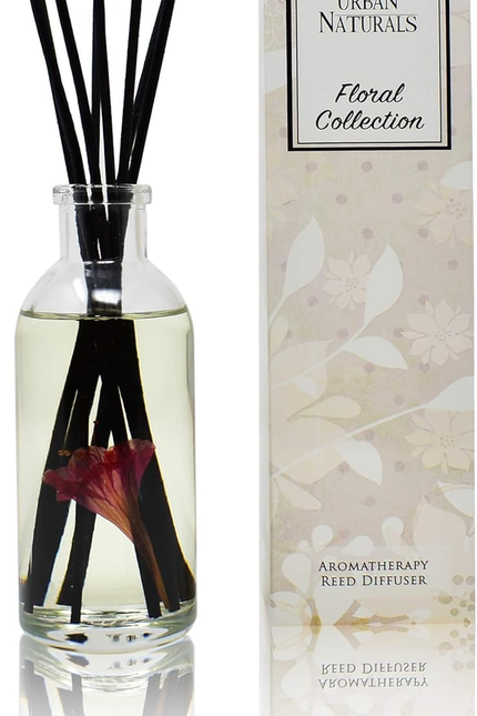 Crisp White Linen Reed Diffuser Gift Set | with Citrus, Ozone, Ylang-Ylang, Lili