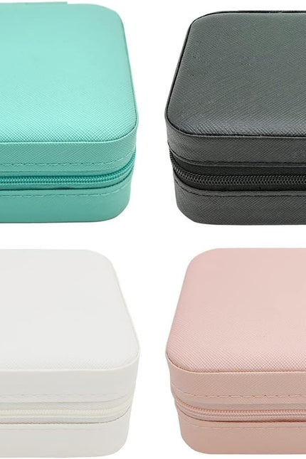 Plush Velvet Travel Jewelry Case Organizer, Small Travel Jewelry Box,Portable Je